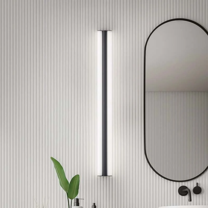 B-Ware Helestra Spiegellampe Spiegelleuchte LED Loom Badezimmer Schwarz 90 cm 36 W IP44