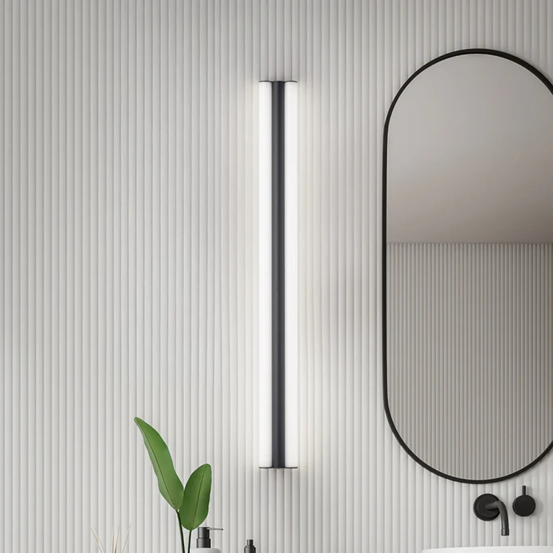 B-Ware Helestra Spiegellampe Spiegelleuchte LED Loom Badezimmer Schwarz 90 cm 36 W IP44