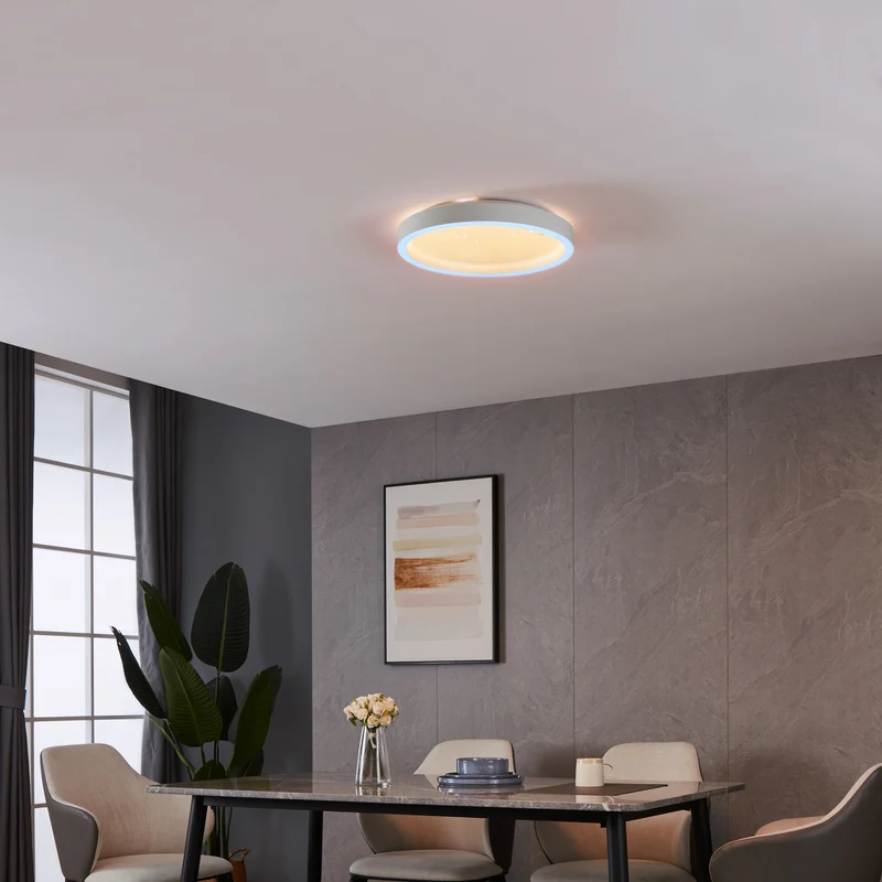 B-Ware Deckenleuchte Lampe EGLO Connect Montemorelos Z LED RGBW Weiß App Steuerung