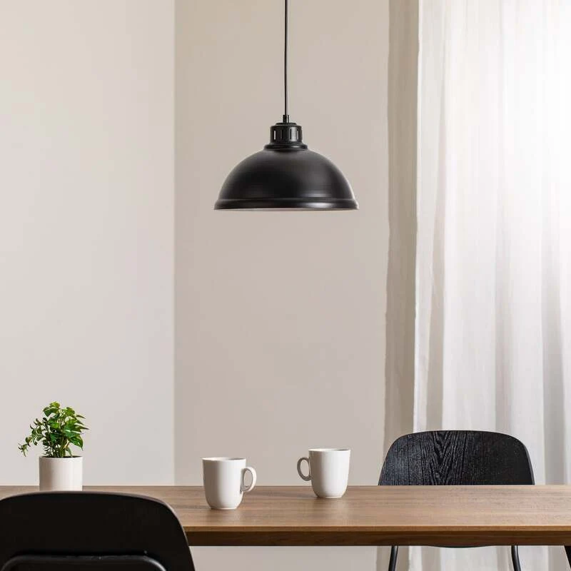 B-Ware Hängeleuchte Pendelleuchte Sven Big Schwarz Stahl E27 Lampe Leuchte Esszimmer630