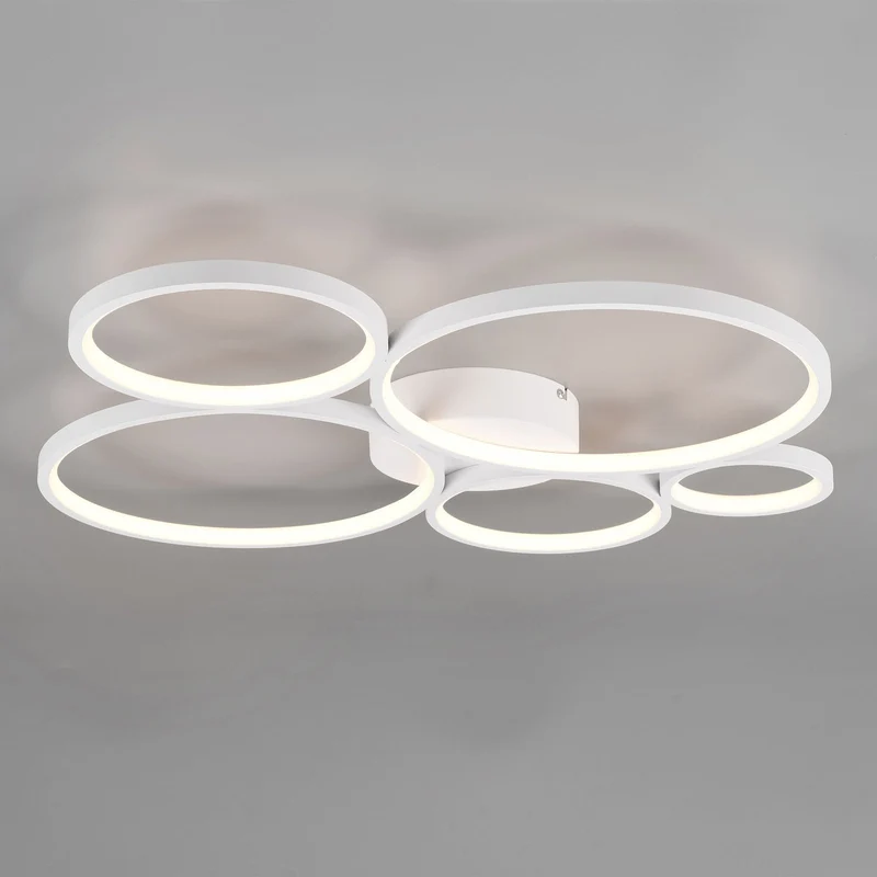 B-Ware Trio Lighting LED-Deckenlampe Rondo Deckenlampe Deko-Deckenlicht LED weiß matt