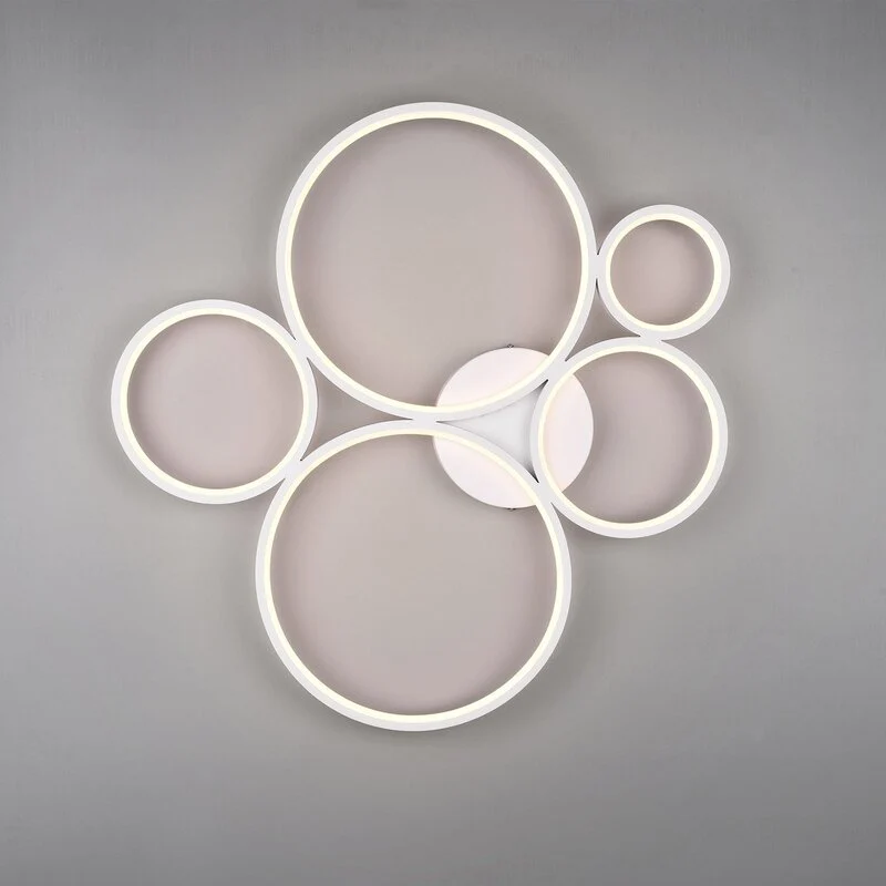 B-Ware Trio Lighting LED-Deckenlampe Rondo Deckenlampe Deko-Deckenlicht LED weiß matt