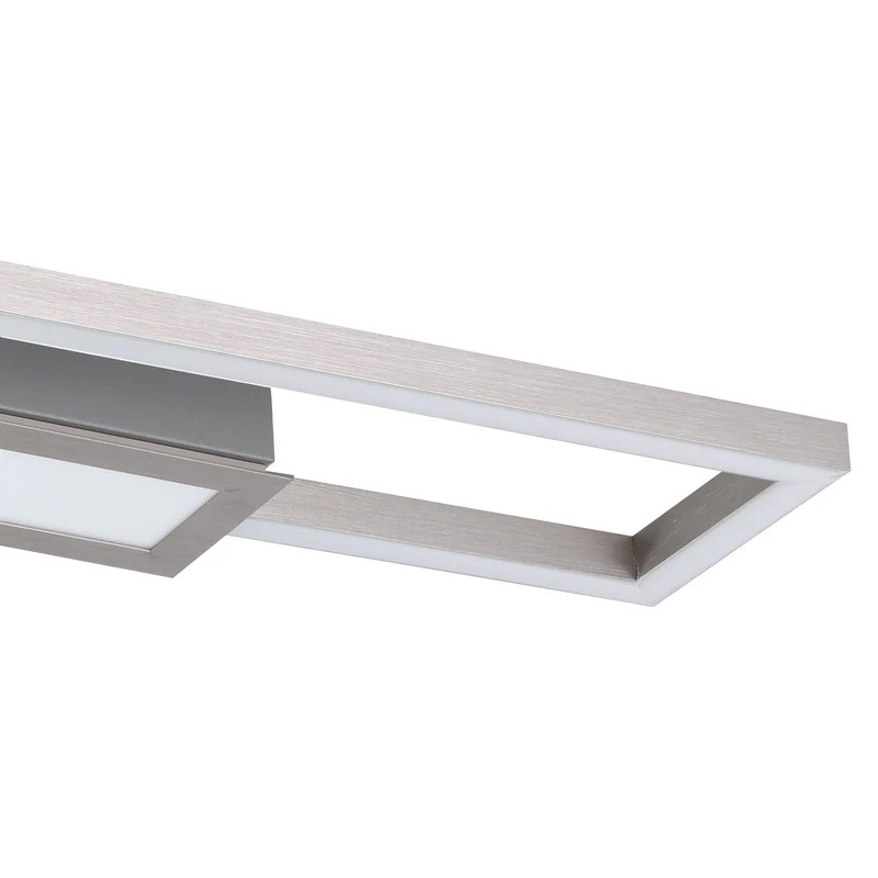 B-Ware Eglo Deckenleuchte Lampe LED Monirote Fernbedienung Nickel Aluminium 78 cm