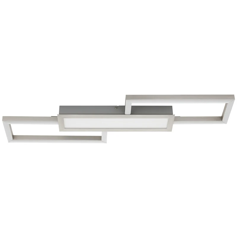 B-Ware Eglo Deckenleuchte Lampe LED Monirote Fernbedienung Nickel Aluminium 78 cm
