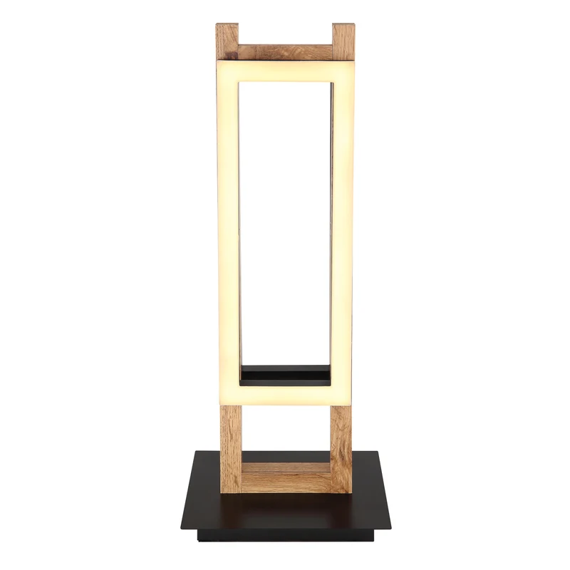 B-Ware Globo LED-Tischlampe Illa Schreibtischlampe Deko-Bürotischleuchte in Holzdesign