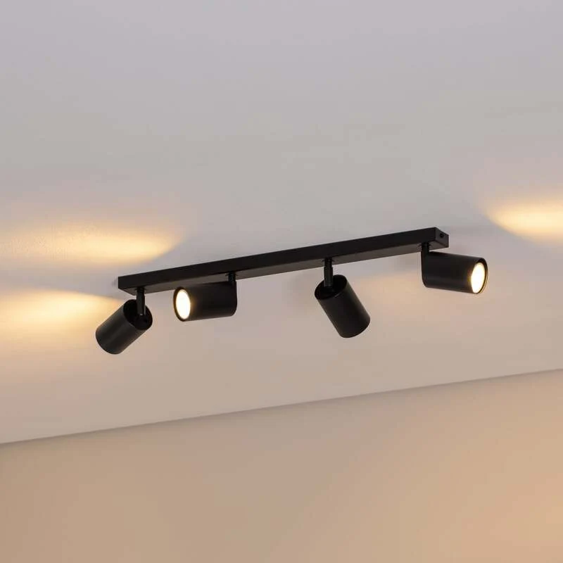 B-Ware SIGMA Deckenstrahler Zoom Deckenleuchte Deckenlampe 4-flg. Leuchte Lampe schw560