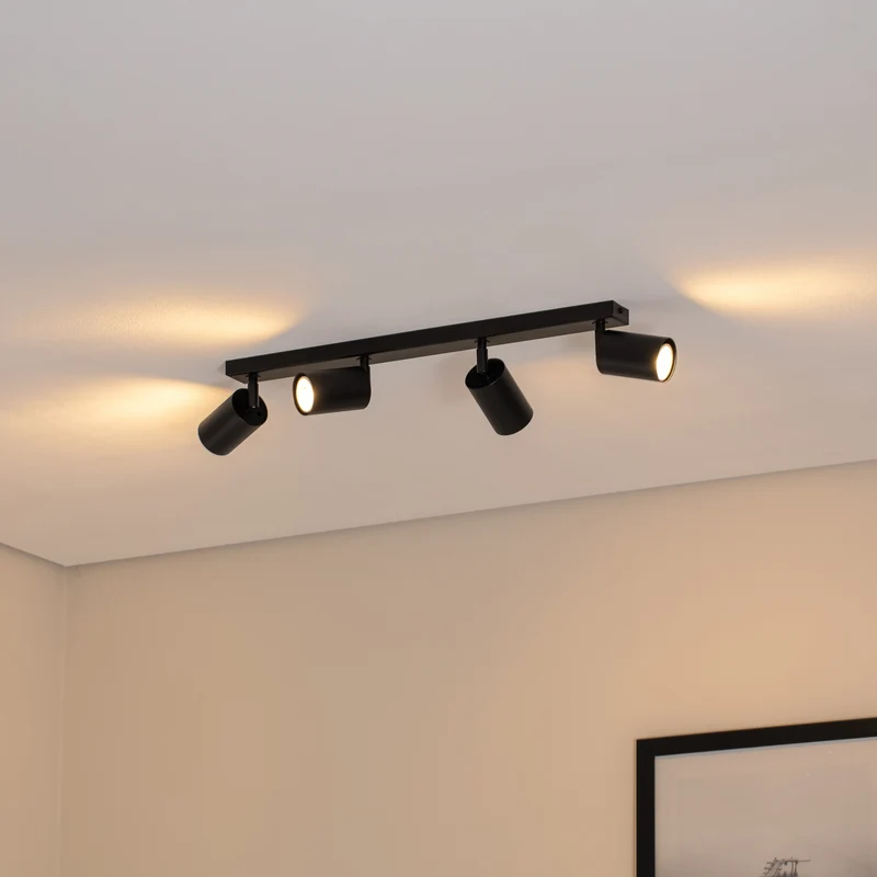 B-Ware SIGMA Deckenstrahler Zoom Deckenleuchte Deckenlampe 4-flg. Leuchte Lampe schw560