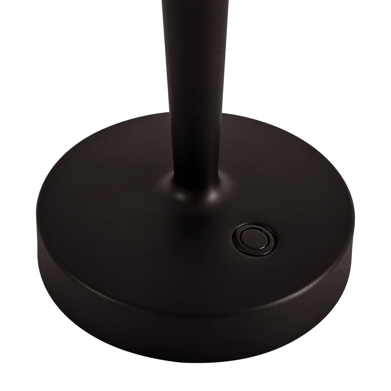 B-Ware Kerzenständer Leuchte Vase Lucande Akku LED Lea Dunkelbraun 28 cm