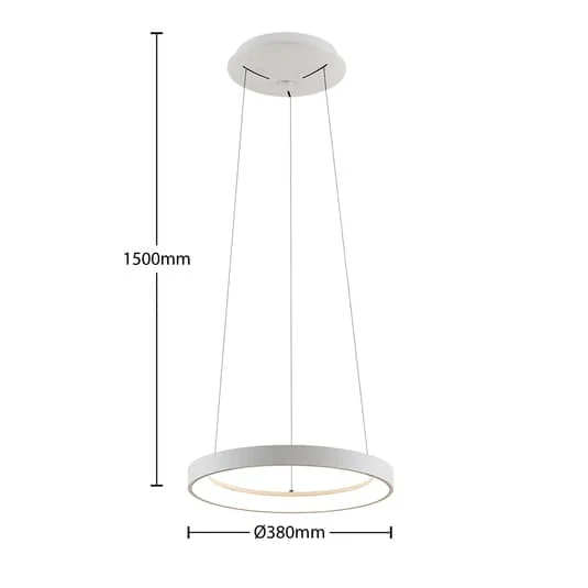 B-Ware Arcchio Pendelleuchte Hängelampe LED Vivy weiß Metall Acryl dimmbar warmweiß