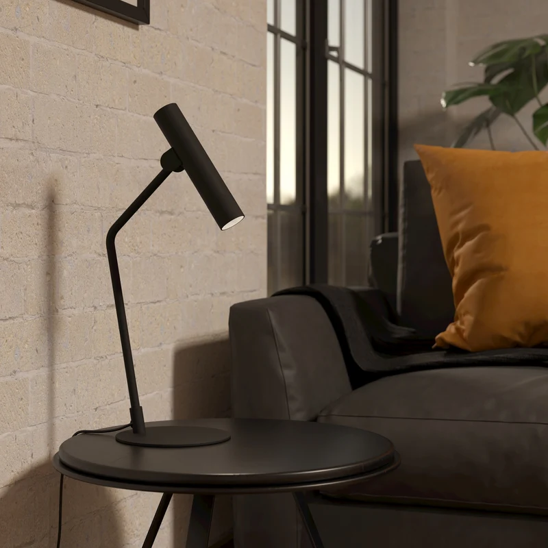 B-Ware Eglo Tischleuchte Nachttischlampe LED Almudaina schwarz Stahl 49 5 cm