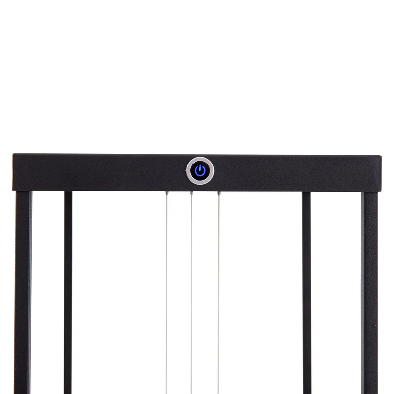 B-Ware Näve Stehleuchte Tripolis LED dimmbar 3-flg schwarz-gold 140cm Leuchte Lampe