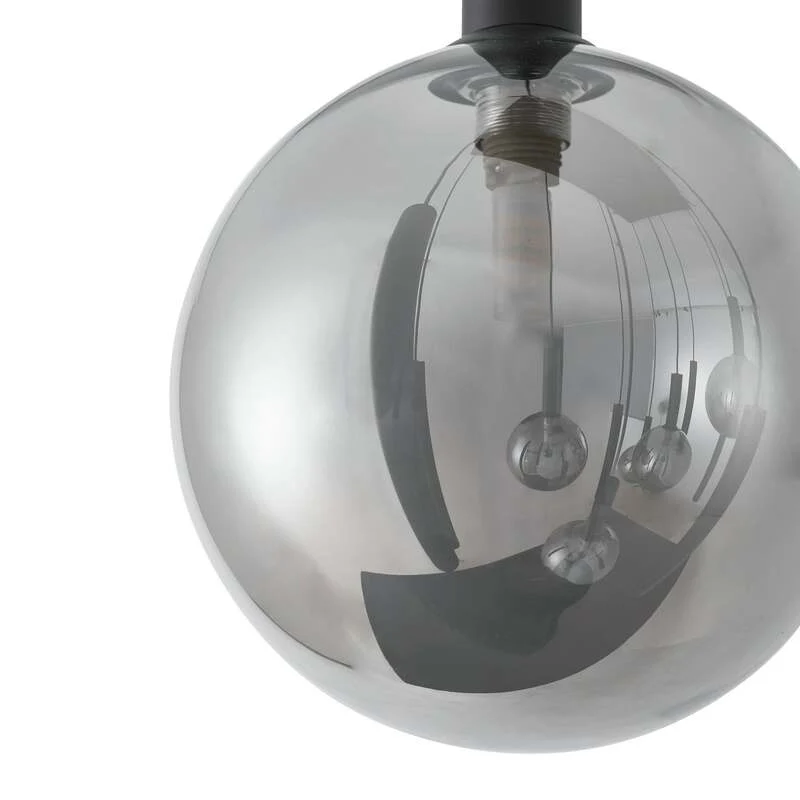 B-Ware Lucande Hängeleuchte Lumavia 12-flg LED Pendelleuchte dimmbar schwarz klar