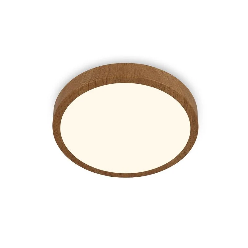 B-Ware Briloner Deckenlampe Runa Wood LED Leuchte Lampe Holzoptik warmweiß Ø38cm