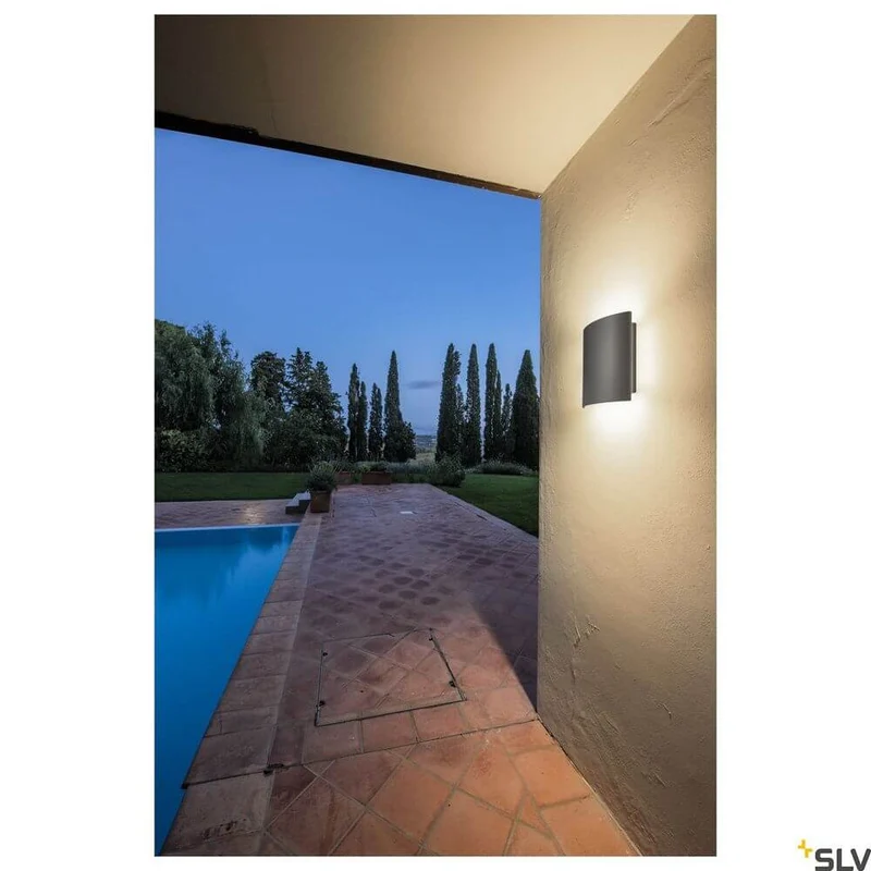LED Sail Wandlampe 3000K Anthrazit IP54