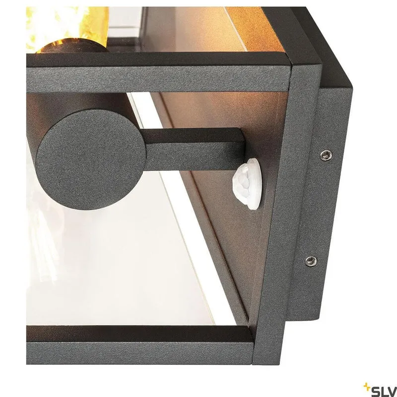 Quadrulo Sensor E27 Außen-Wandlampe Anthrazit
