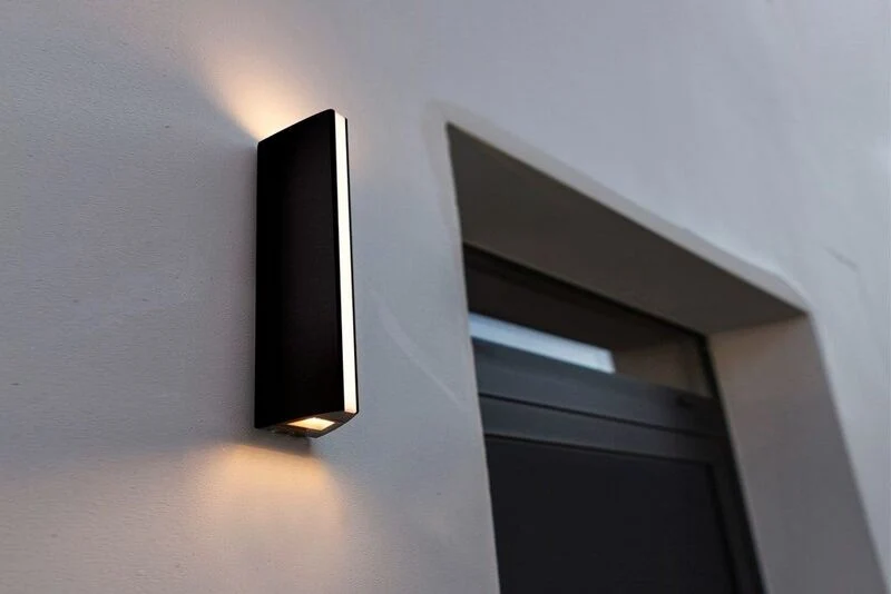 B-Ware Lutec Außenwandleuchte Wandlampe LED Leo Schwarz Up Down Lichtleiste 3000 K IP54