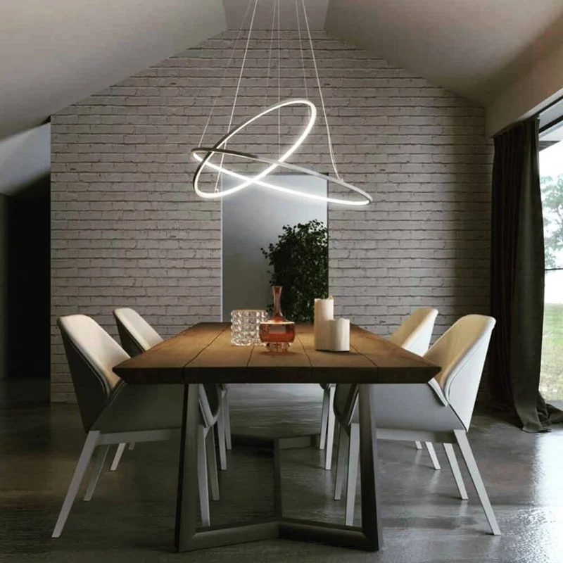 Nemo Ellisse Double Mega LED Hängeleuchte 186x95cm