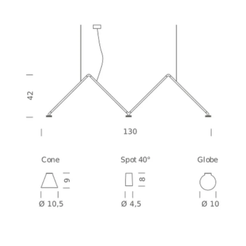 Nemo Dabliu Globe LED Hängeleuchte