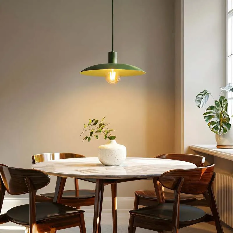 B-Ware Astra Hängeleuchte Pendelleuchte grün Metall Kunststoff Wohnzimmer Esszimmer