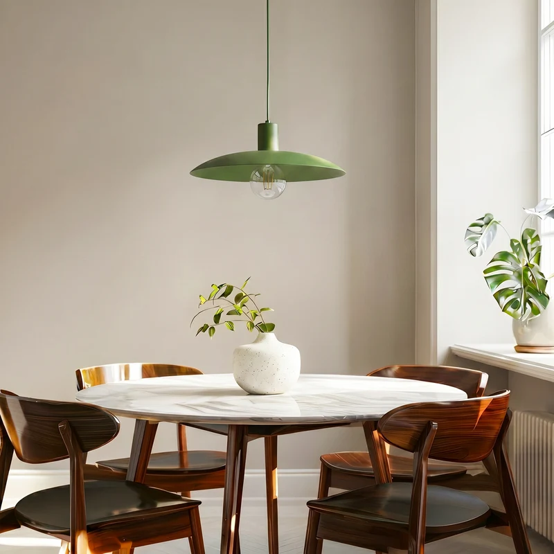 B-Ware Astra Hängeleuchte Pendelleuchte grün Metall Kunststoff Wohnzimmer Esszimmer