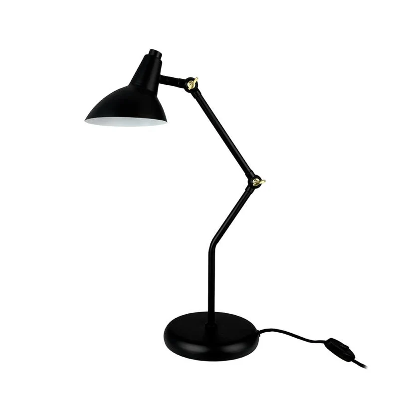 B-Ware Dyberg Larsen Tischleuchte Tischlampe Vela Schwarz Beleuchtung Lampe GU10 44,7cm