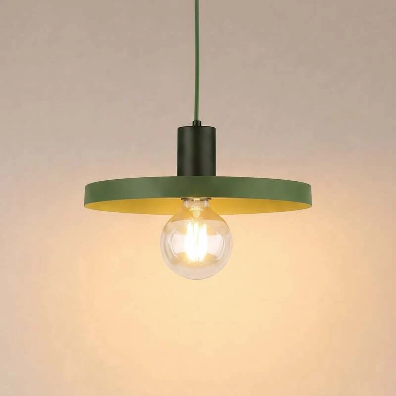 B-Ware Sila Pendelleuchte Hängelampe grün Metall Kunststoff Wohnzimmer Esszimmer Modern