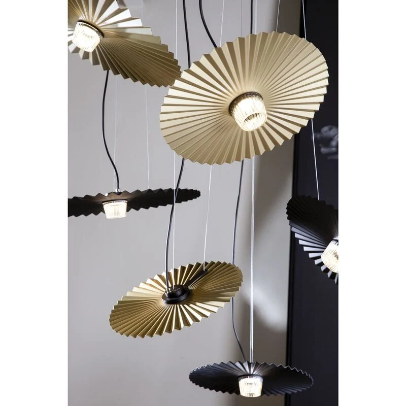 B-Ware Karman Pendelleuchte Hängeleuchte LED Gonzaga Messing Aluminium Rund