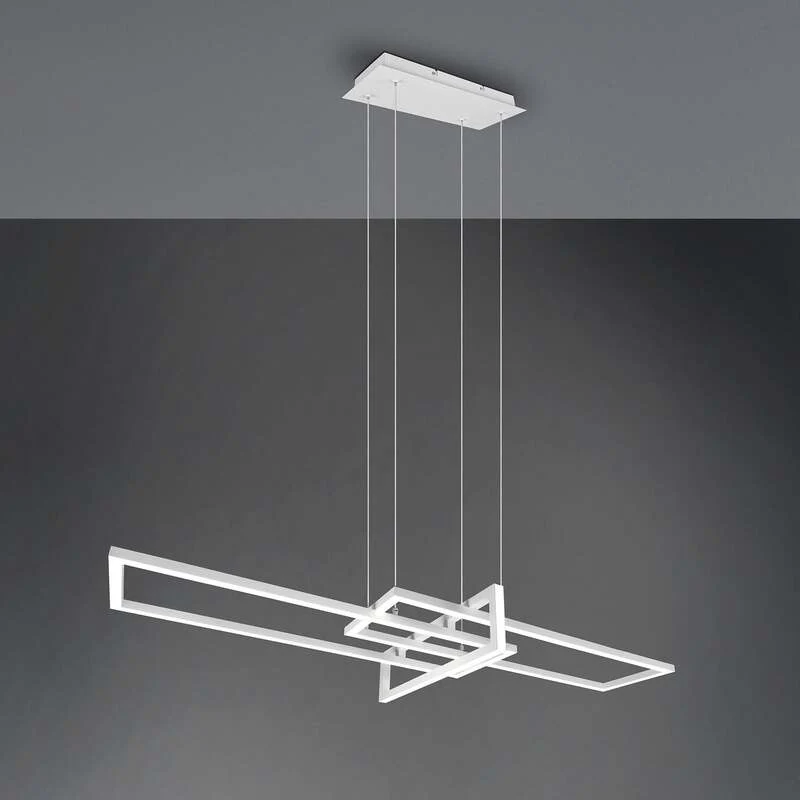 B-Ware Trio Lighting LED-Hängeleuchte Salinas, 4.000 K, weiß matt Lampe Leuchte IP20