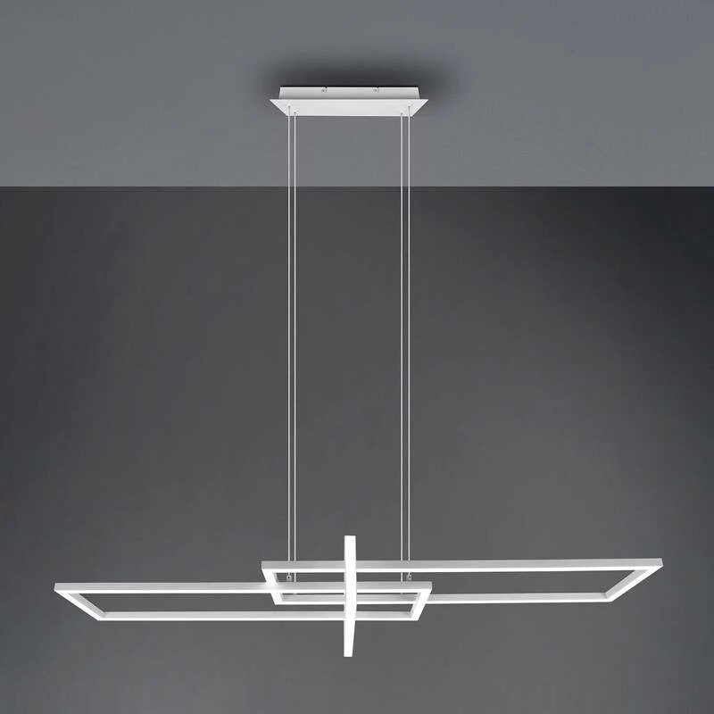 B-Ware Trio Lighting LED-Hängeleuchte Salinas, 4.000 K, weiß matt Lampe Leuchte IP20