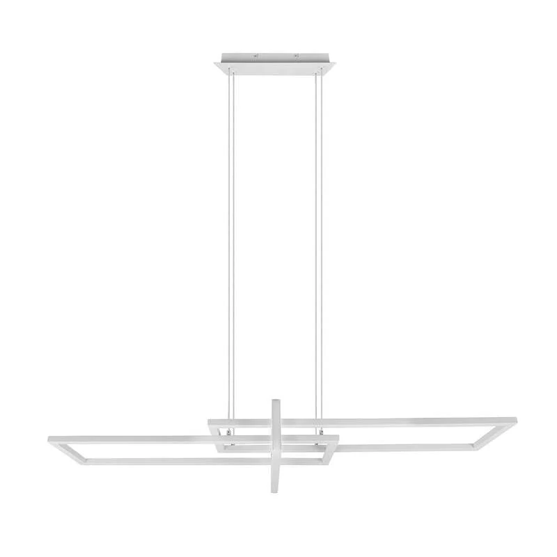 B-Ware Trio Lighting LED-Hängeleuchte Salinas, 4.000 K, weiß matt Lampe Leuchte IP20