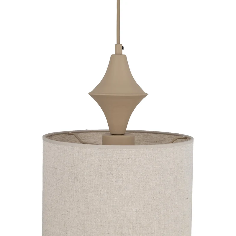 B-Ware Amura Hängeleuchte Pendelleuchte Leuchte Leinen Beige Sand Lampenschirm E27