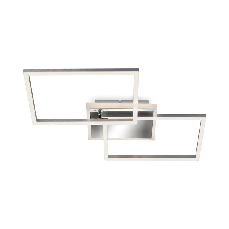 B-Ware Briloner LED-Deckenlampe Frame Deckenlampe Deckenlicht 2-flammig LED aluminium