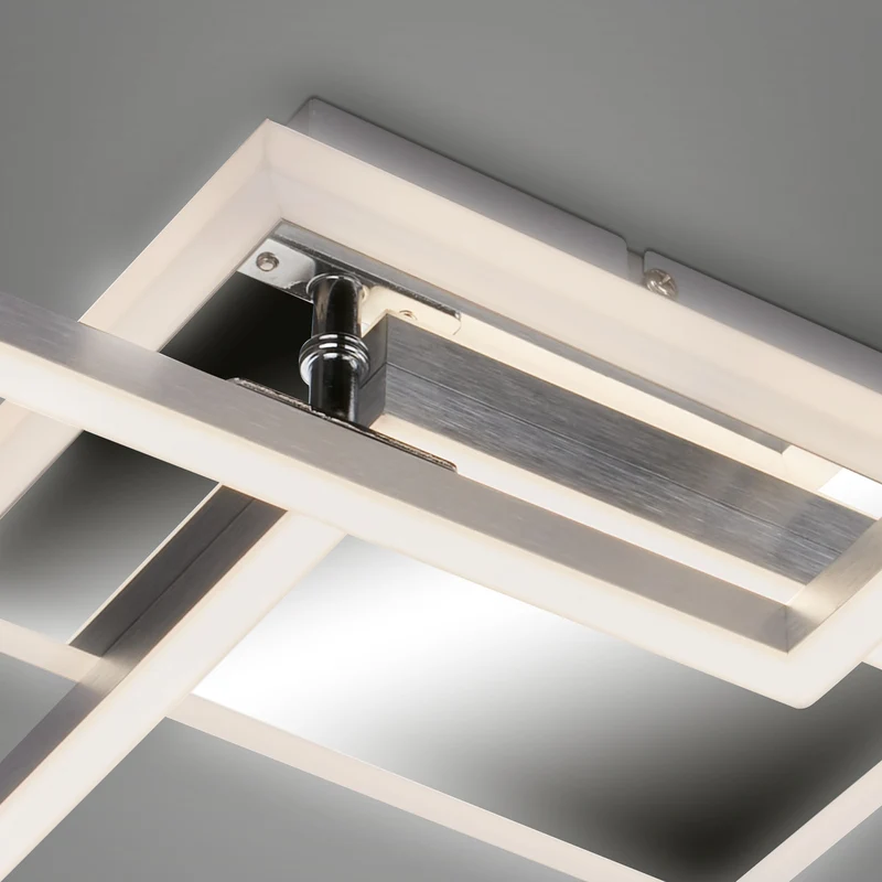 B-Ware Briloner LED-Deckenlampe Frame Deckenlampe Deckenlicht 2-flammig LED aluminium