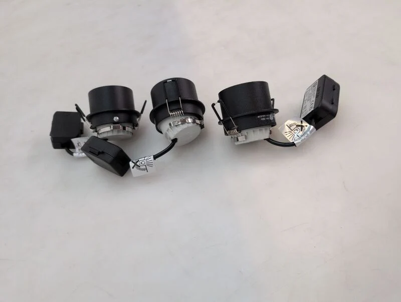 B-Ware Paulmann Einbauleuchte Einbaustrahler LED dimmbar schwarz matt 3er Set IP44 6W