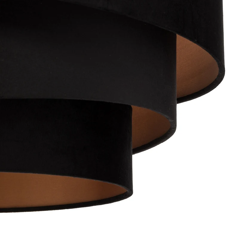 B-Ware Lindby Deckenlampe Jusari LED Leuchte dimmbar schwarz gold Ø56cm 3-flammig