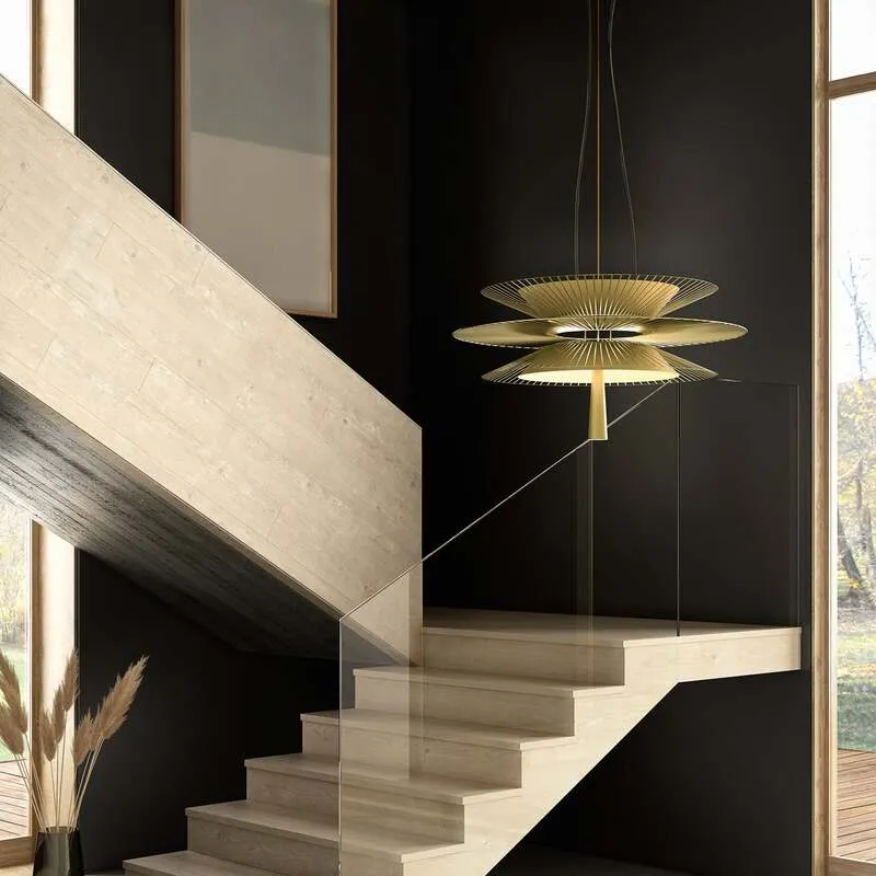 B-Ware Forestier Hängeleuchte Gravity 2 LED Pendelleuchte Lampe creme Ø68cm 40cm
