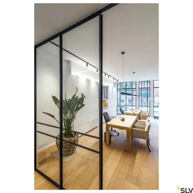 Glenos 2m Pendellampe Schwarz 3000K