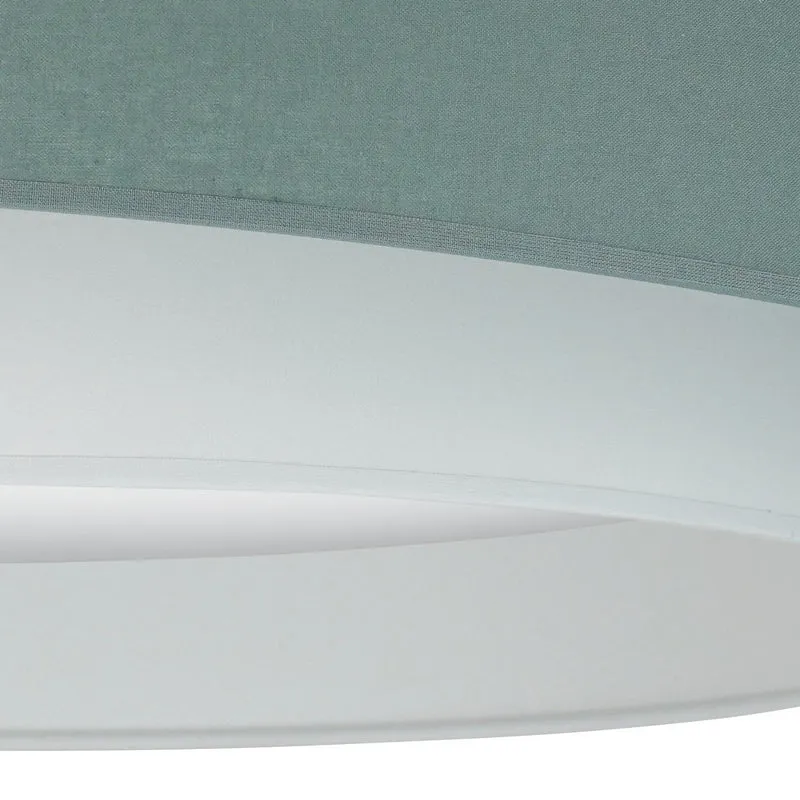 B-Ware Luneta Deckenleuchte Lampe LED Textil grün weiß Fernbedienung dimmbar 60 cm62