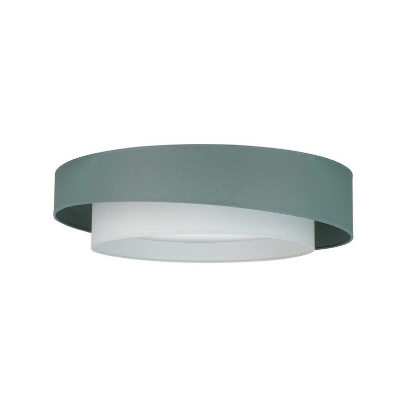 B-Ware Luneta Deckenleuchte Lampe LED Textil grün weiß Fernbedienung dimmbar 60 cm62