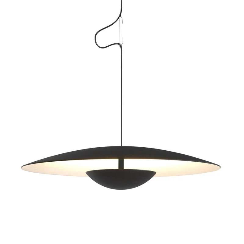 B-Ware Marset Pendelleuchte Hängeleuchte Ginger LED schwarz weiß Aluminium Ø 42cm 2700K