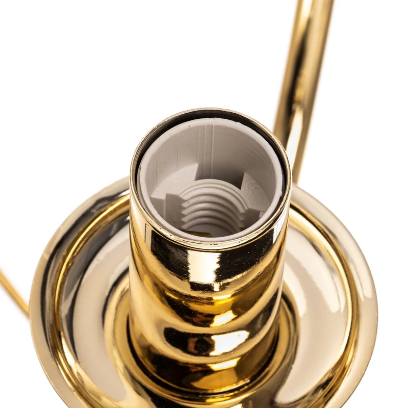 B-Ware Euluna Wandleuchte Wandlampe Retro Gold Stahl Schalter Beleuchtung 2-flg