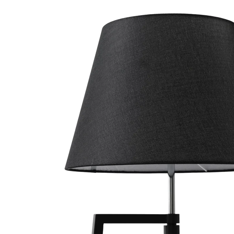 B-Ware Lucande Stehleuchte Lampe Stehlampe Amona schwarz Textil 150 cm Dreibein