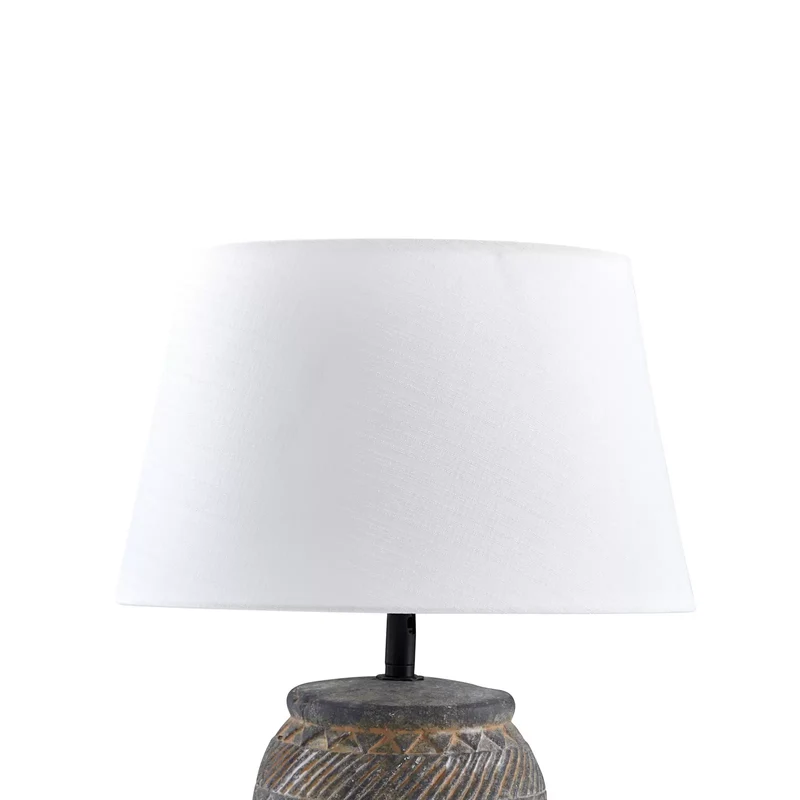 20x B-Ware Lindby Tischleuchte Aelith Ø 30 cm grau Keramik E27 Tischlampe Lampe 20 STÜCK