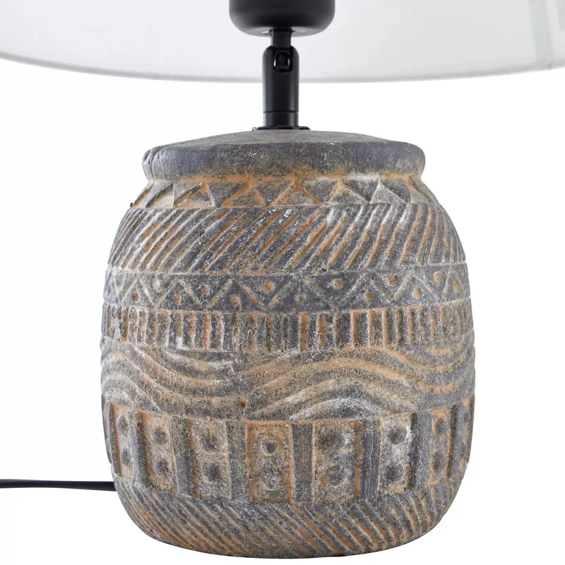 20x B-Ware Lindby Tischleuchte Aelith Ø 30 cm grau Keramik E27 Tischlampe Lampe 20 STÜCK