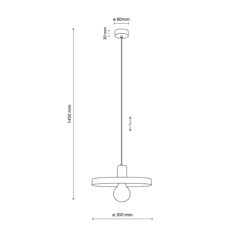 B-Ware Sila Pendelleuchte Hängelampe Lampe Metall Sand Rot E27 30 cm530