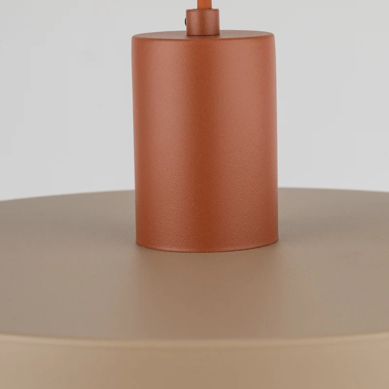 B-Ware Sila Pendelleuchte Hängelampe Lampe Metall Sand Rot E27 30 cm530