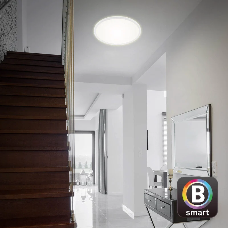 B-Ware Briloner LED-Deckenlampe Slim S dimmbar CCT weiß Ø 45 cm Deckenleuchte Lampe