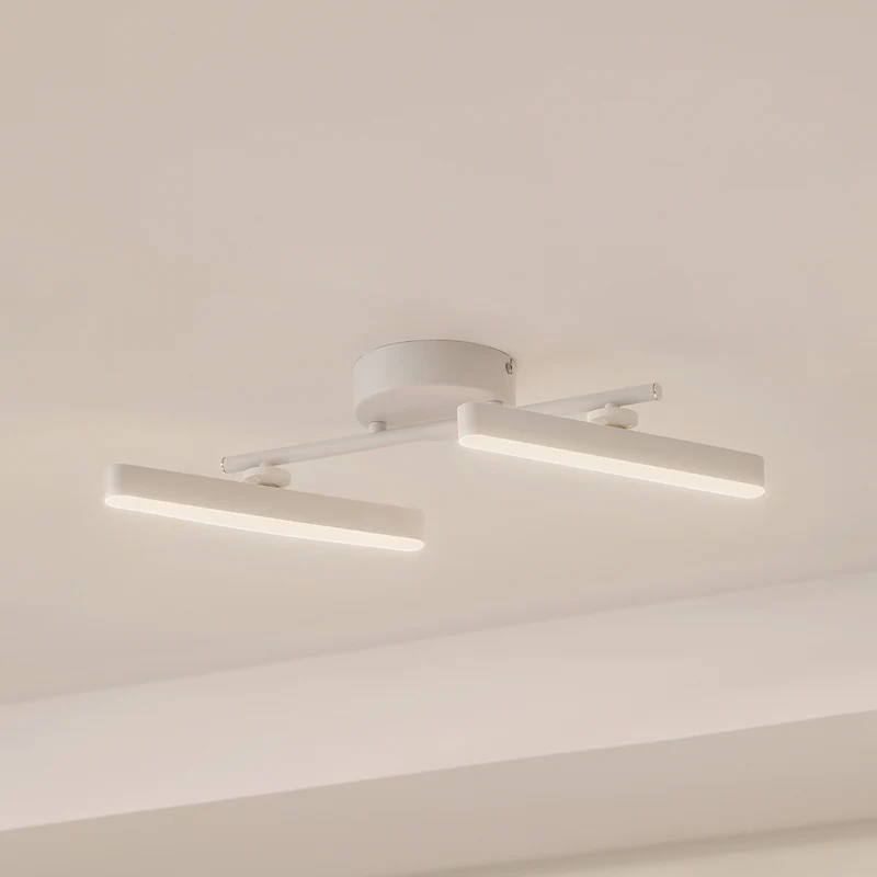 B-Ware Lindby Strahler Lichtleiste LED Spot weiß dimmbar Eldrin 2-flammig 3000K De893