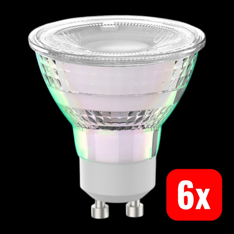 6x B-Ware Arcchio LED Leuchtmittel Lampe GU10 PAR16 transparent klar 4000 Kelvin 6 STÜCK