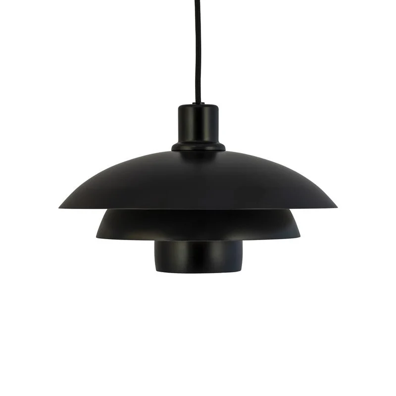 B-Ware Dyberg Larsen Hängelampe Pendelleuchte Morph Schwarz Metall Ø 30 cm E27 Lampe